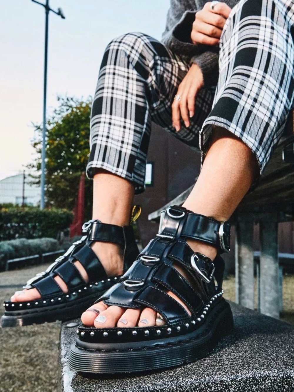 Dr. Martens Black Jadon Fisherman Sandals